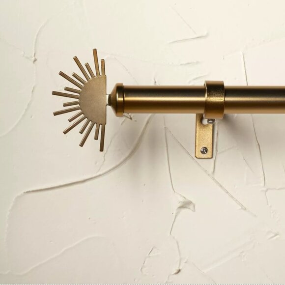 Sold Out Sunrise Curtain Rod Brass Opalhouse designed with Jungalow 36"-66" NWT - Picture 4 of 4